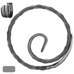 Kruh (ø 120mm), 12x6mm, zdobený, široké rozkutie Kruh (ø 120mm), 12x6mm, zdobený, široké rozkutie